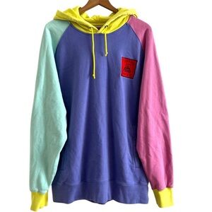 Teddy Fresh Hoodie Mens XL
Colorblock Pullover Bear
Patch Sweatshirt Streetwear